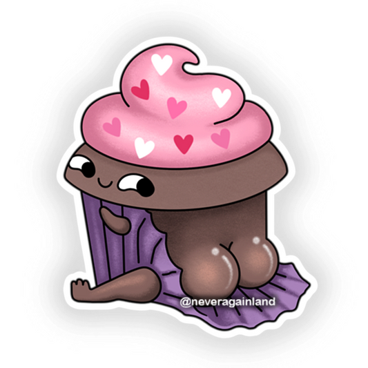 BUTT - Cupcake Sticker
