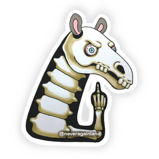 F U Holoween Horse - Sticker